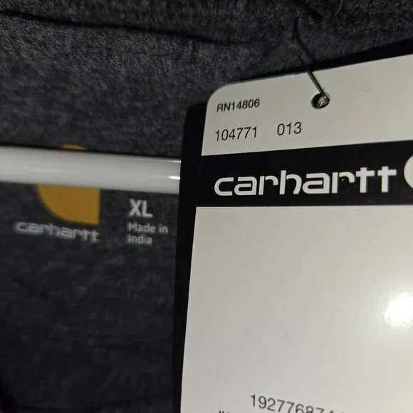 Carhartt Men's Flame Resistant Dark Gray Hoodie - Picture 4 of 4